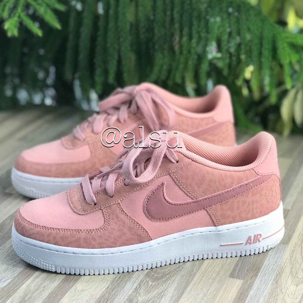 NWT Nike Air Force 1 LV8(GS) Coral Stardust Pink W - Picture 2 of 8